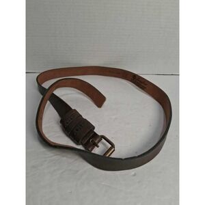 Landies Genuine Leather Belt Size LG Brown Buckle Accent‎ Studs Made in Canada